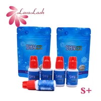 5 bottles sky glue s plus type red cap original korea eyelash extensions 5ml beauty shop makeup tools with sealed bag wholesale