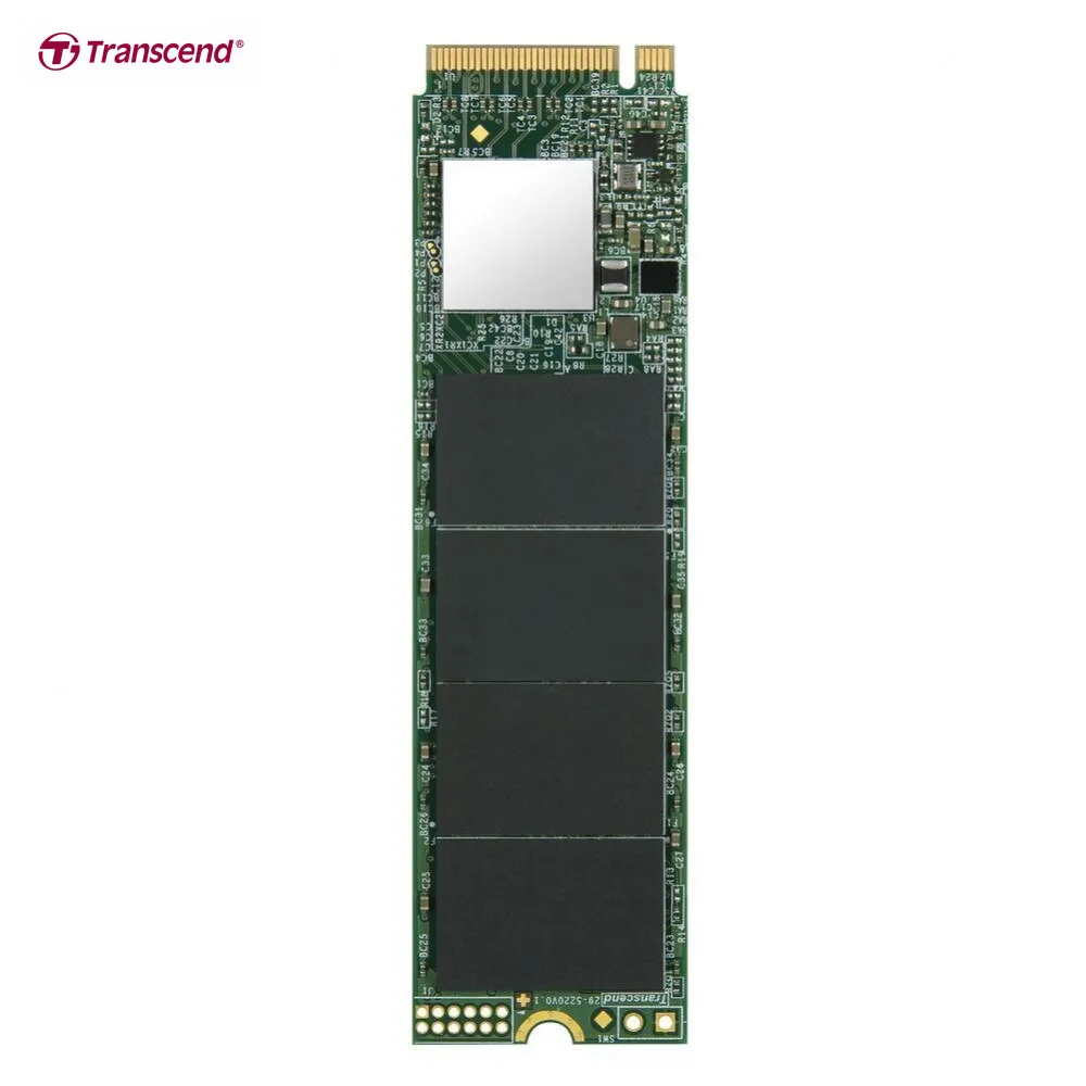 Твердотельный накопитель Transcend MTE110S M.2 (80 мм) NVMe 1.3 PCIe Gen3 x4 3D NAND TLC 256 Гб|Внутренние