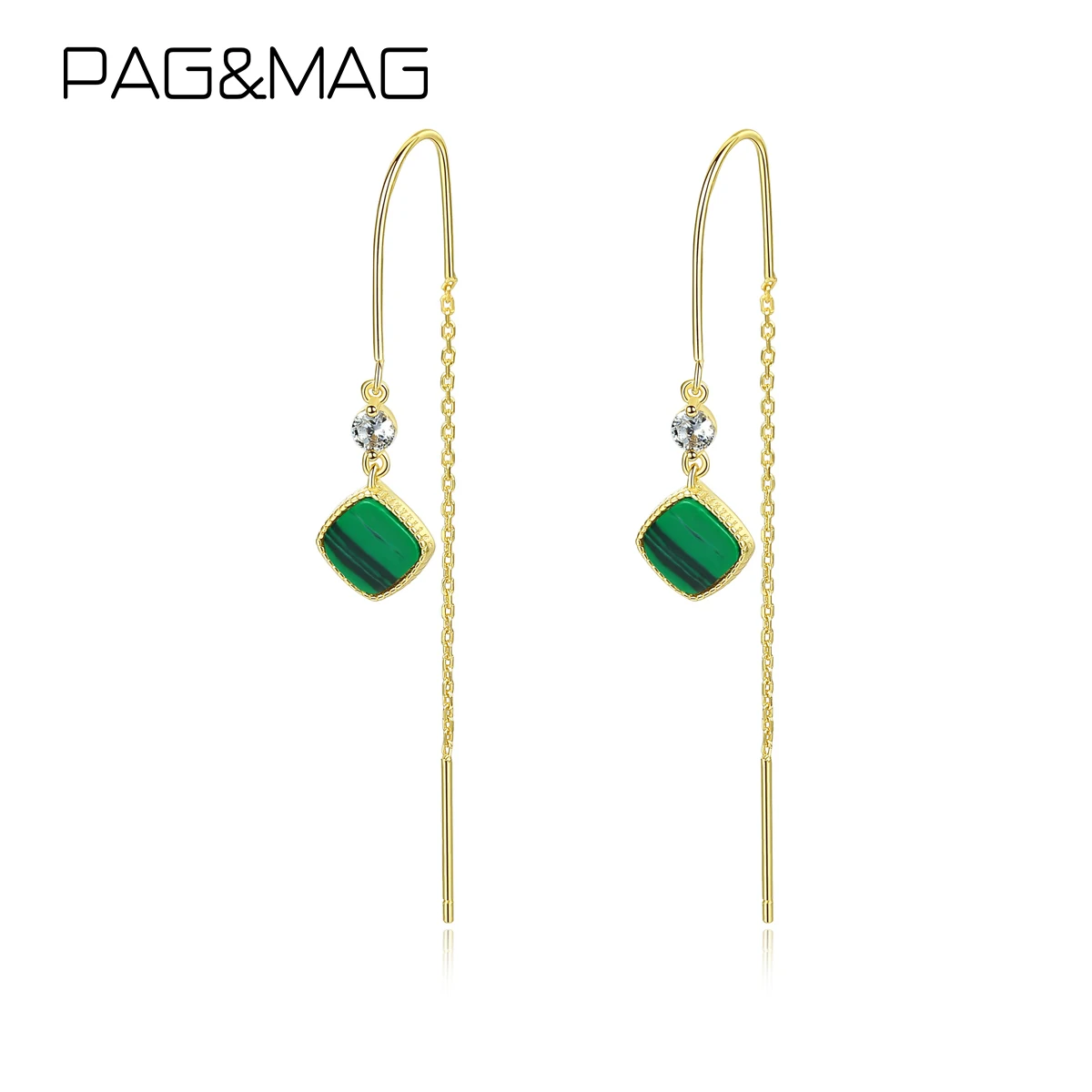 Женские серьги-подвески PAG &amp MAG из настоящего серебра 925 пробы с кисточками
