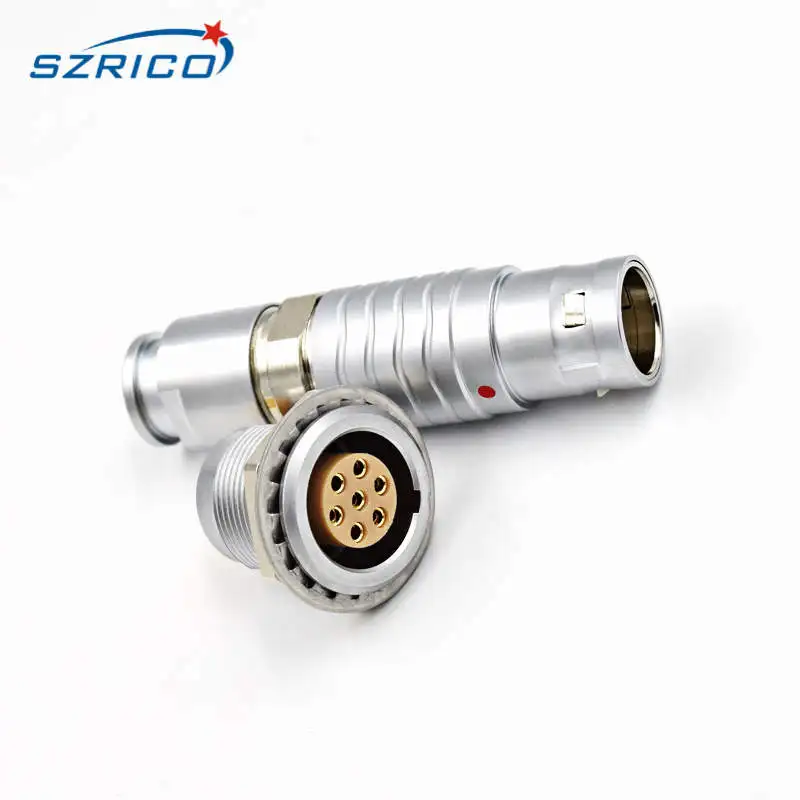 

3B FGG EGG 8 Pin connector Metal Connector 7 pin connector Electrical Circular Cable self locking Connector