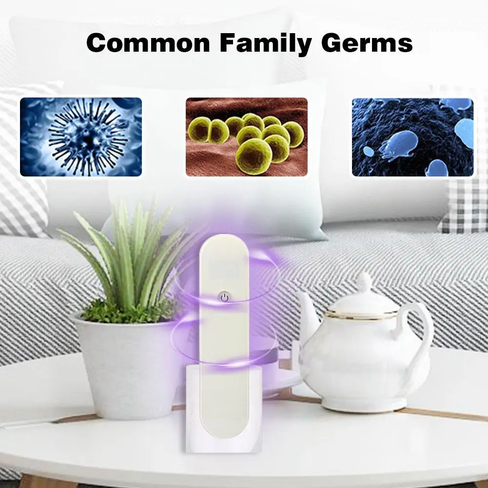 

Portable UV Disinfection Lamp UVC Purple Light Portable USB Rechargeable Sterilization Lamp For Indoor Outdoor Use