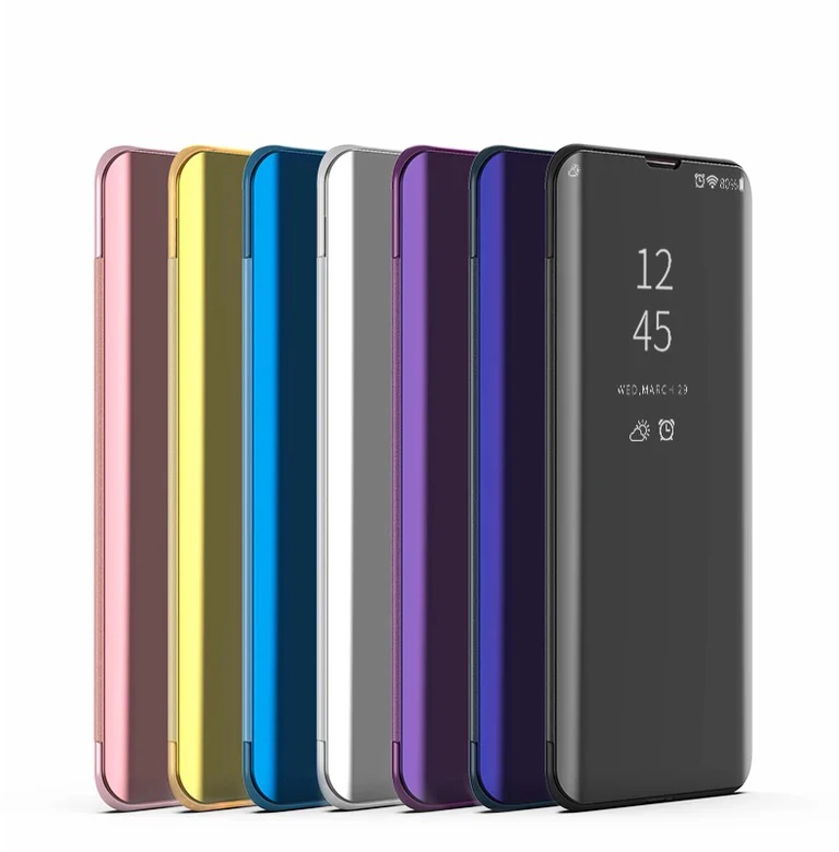 Умный флип-чехол с зеркалом для OPPO F11 Realme 3 Pro Кожаный чехол для телефона для OPPO A5S A7 A9 RENO держатель чехол для телефона