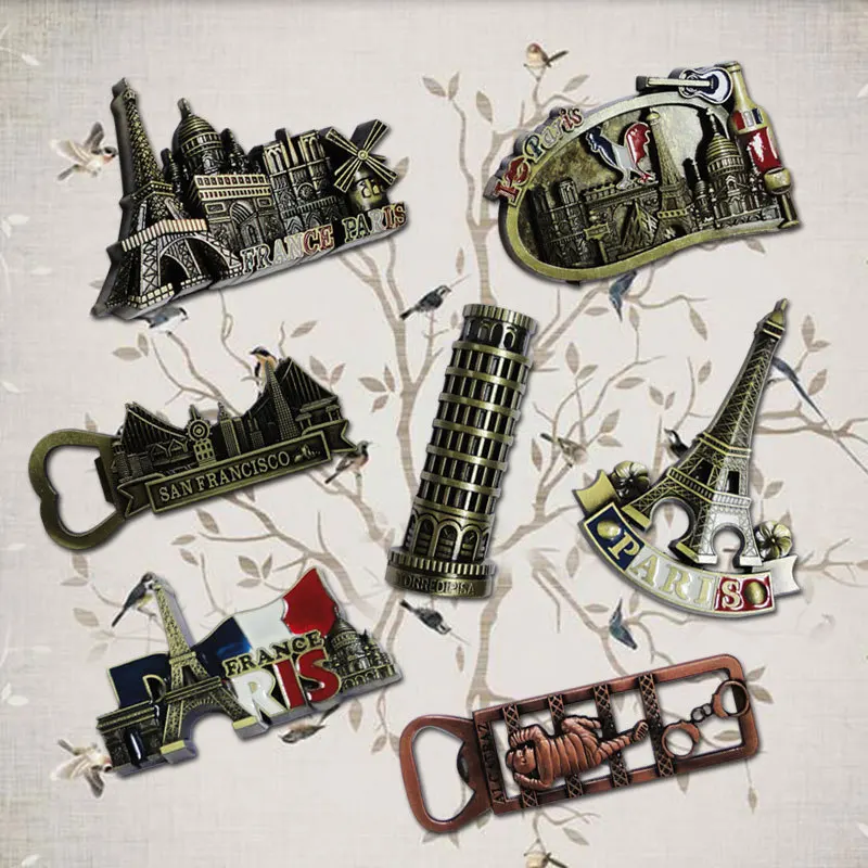 Парижская башня 3D магнит на холодильник французская известная модель здания