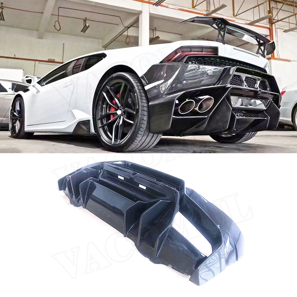 

Спойлер из углеродного волокна для заднего бампера Lamborghini Huracan LP610, спойлер для заднего бампера, задний диффузор для стайлинга автомобиля 2014 ...