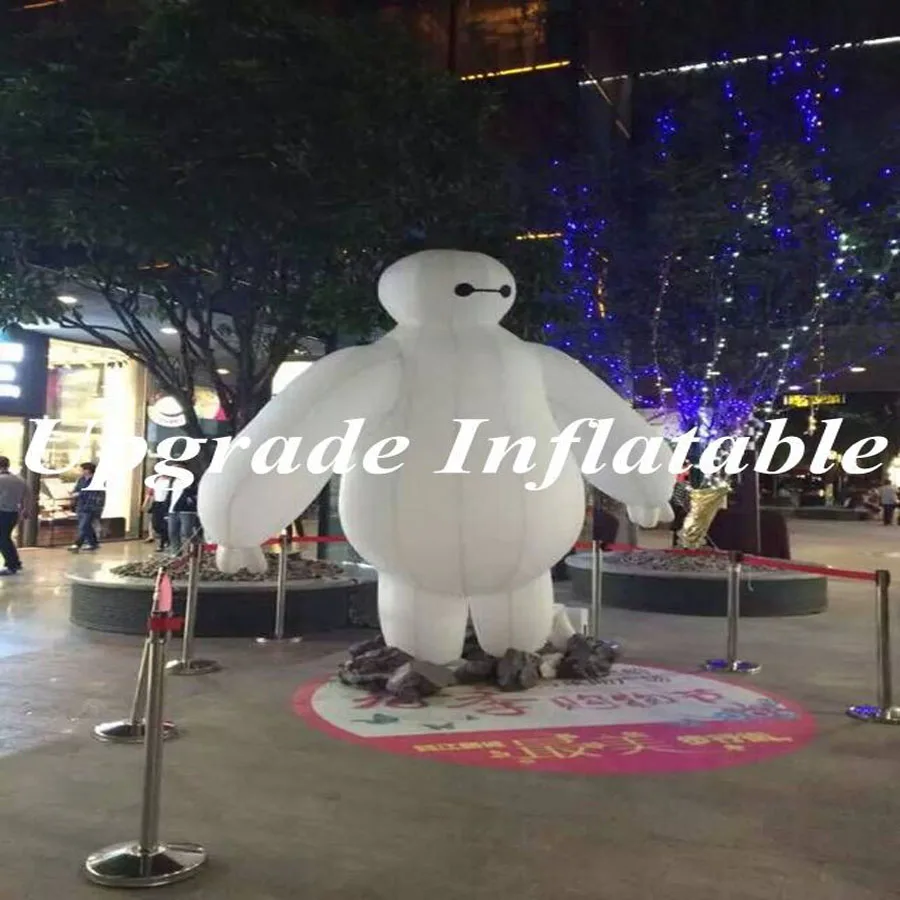 Гигантская рекламная акция надувной снеговик человек Зефир бэймакс для
