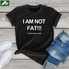 Забавная хлопковая футболка I'm Not Fat I Am Just Easy To See, женская одежда для девочек, женские рубашки в стиле Харадзюку, модная футболка для девочек, топы унисекс