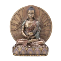 chinese style creative buddha art figurine amitabha statue resin crafts home decoration accessories birthday gift r4181