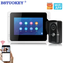 Tuya Wifi Intercom IP Video Access Control Intercom 7 Inch Monitor Touch Screen Motion Detection Record Support 1080P