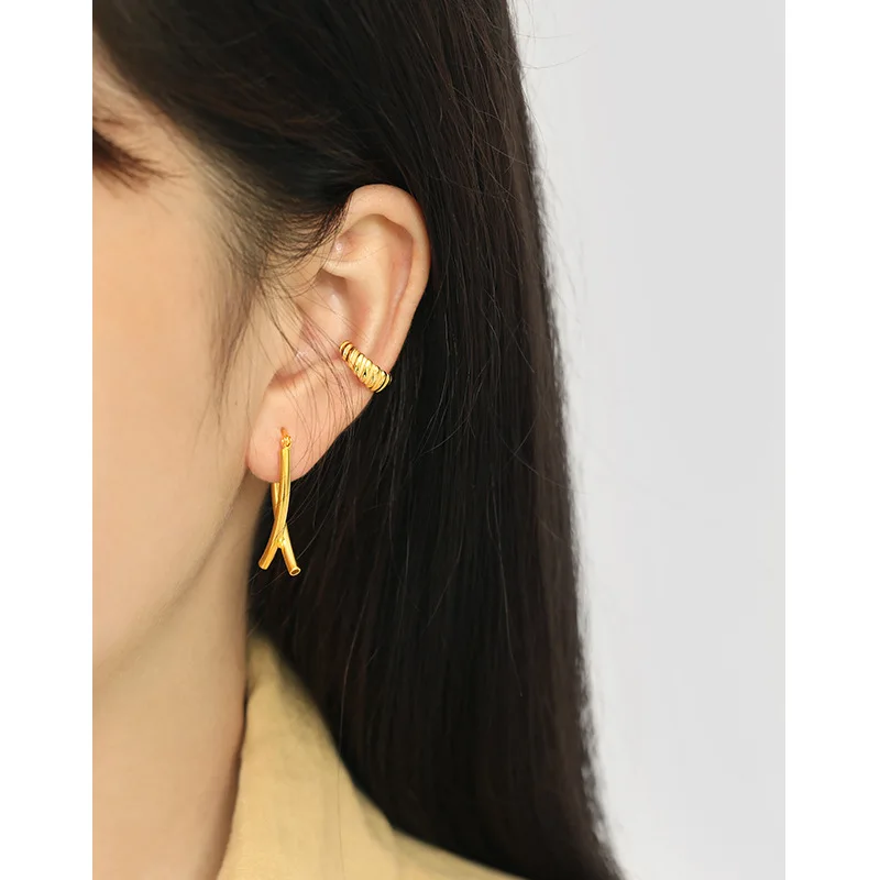 Женские серьги Клипсы из серебра 925 пробы 18 к|Серьги-клипсы| |