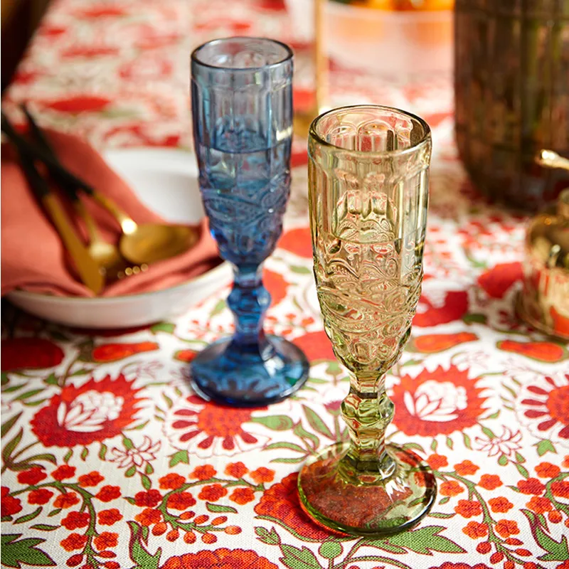 Yamuna Красный Розовый Зеленый цветочный цветок льняная скатерть рождественские