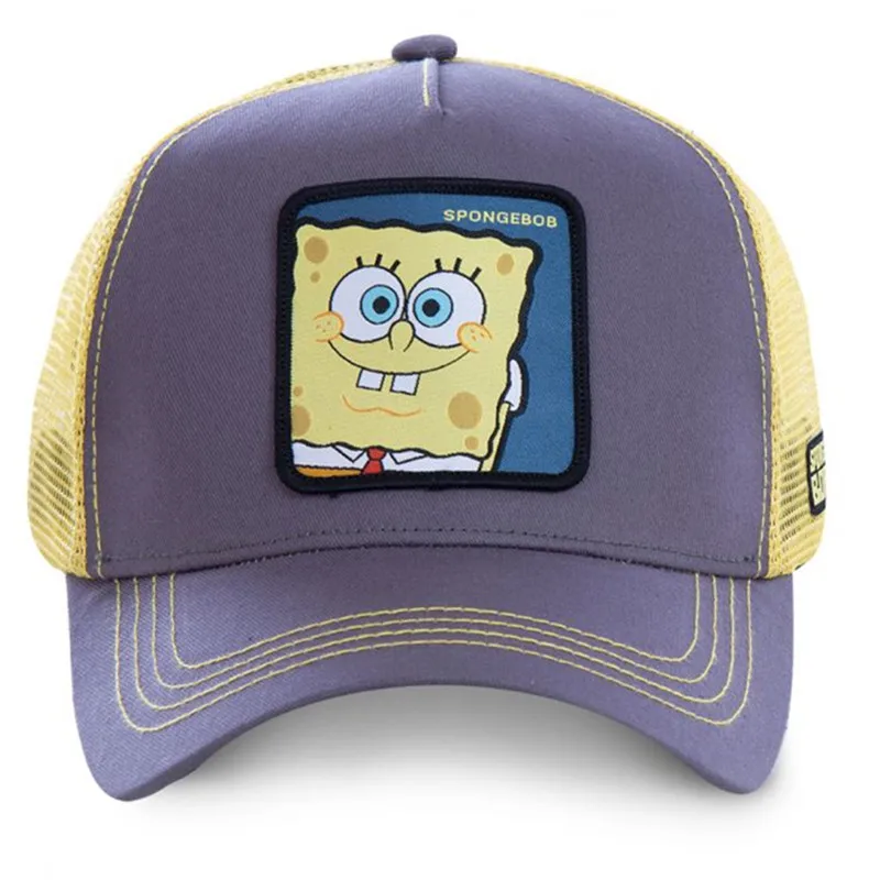 Новая сетчатая шапка Губка Боб Snapback хлопок Патрик бейсболка для мужчин и женщин хип хоп дальнобойщик папа Регулируемый головной убор gorras дропшиппинг