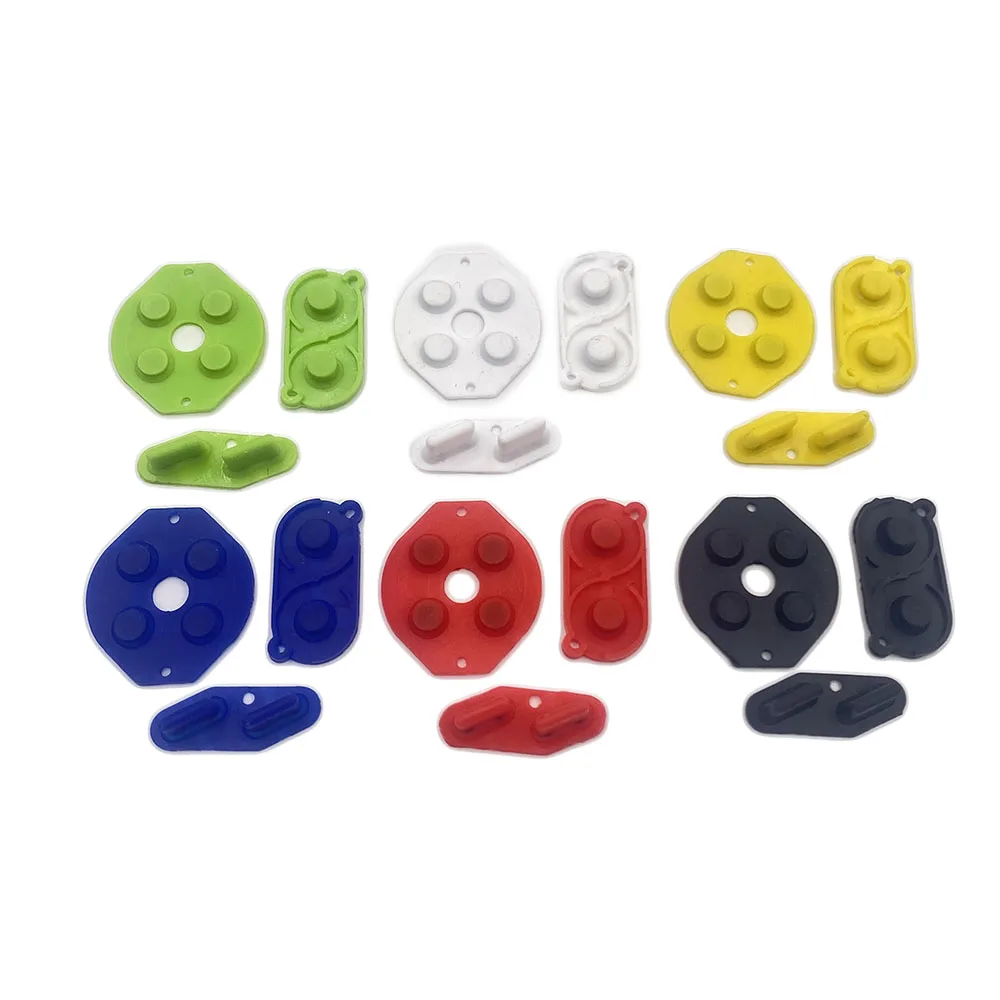 Цветная Замена D Pad Кнопка Токопроводящая резиновые прокладки для Gameboy Classic GBO GB Fat