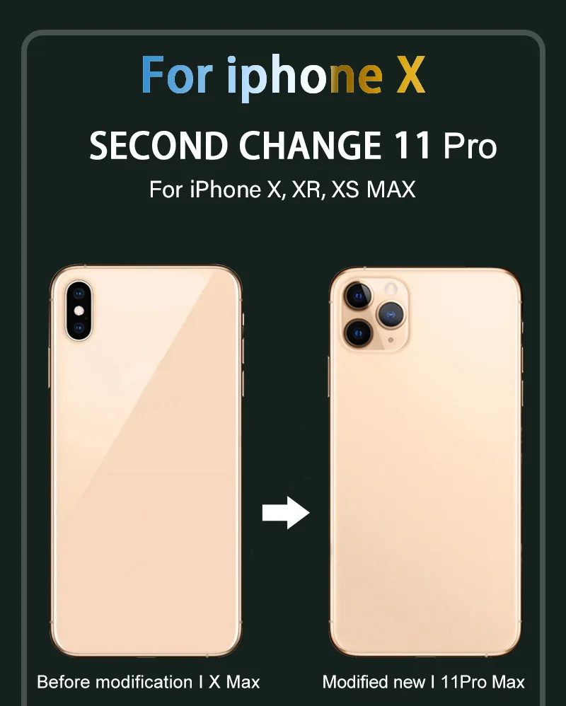 Новинка наклейка для объектива iPhone Apple X XS MAX меняющая секунды iPhone11 PRO