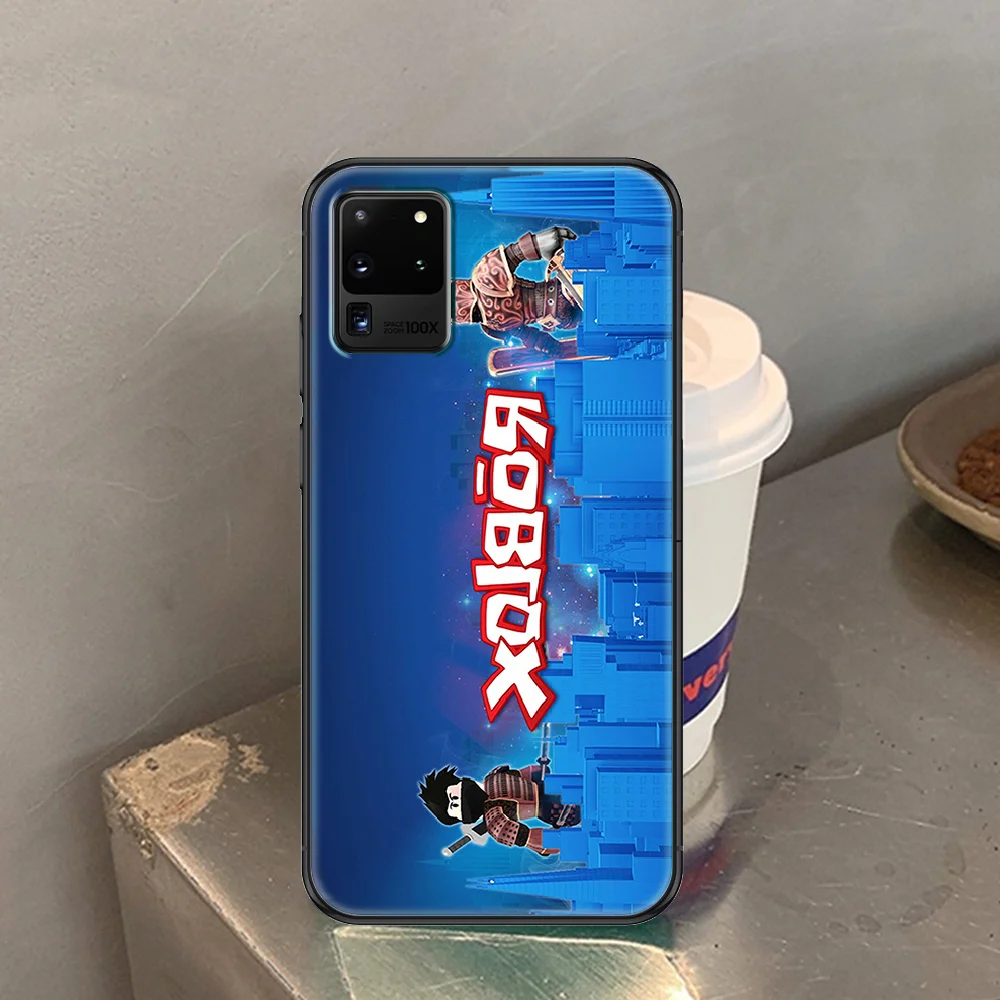 

Game Robloxes Phone case For Samsung Galaxy Note 4 8 9 10 20 S8 S9 S10 S10E S20 Plus UITRA Ultra black 3D shell silicone cover