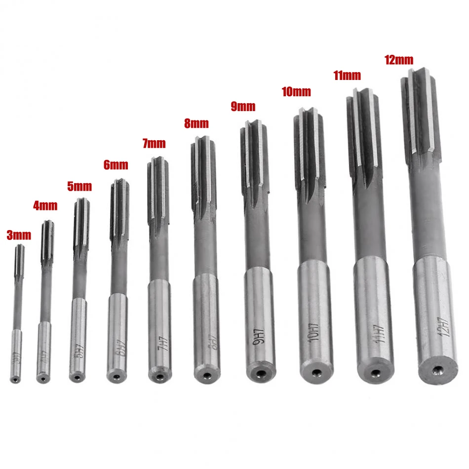 10 шт. 3 12 мм набор сверлильного станка из быстрорежущей стали с прямым хвостовиком