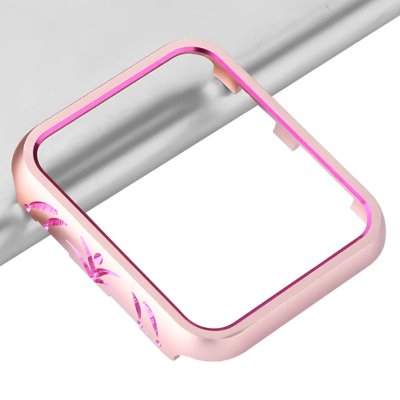 Двухцветная алюминиевая оправа из металлического сплава чехол для Apple Watch крышка полная защита серии 1 2 3 42 мм 38 мм идеально подходит бампер