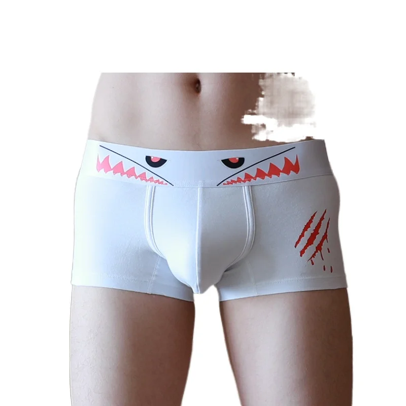 

2021 Men's Cartoon Printed Boxer Underwear Cotton Boxers Male Panties