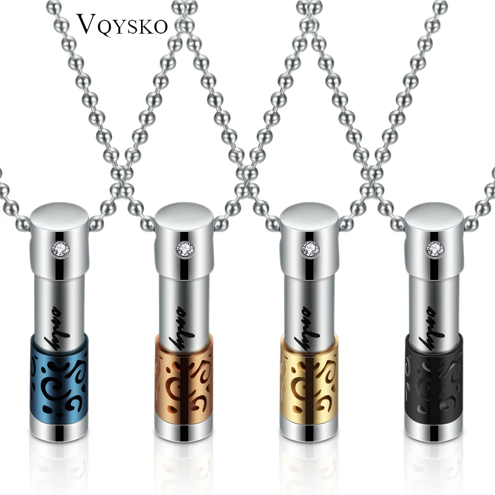 

Perfume Box Ash Holder Necklaces Collares Collier With Rhinestone Aroma Locket Stainless Steel Aromatherapy Diffuser Necklace