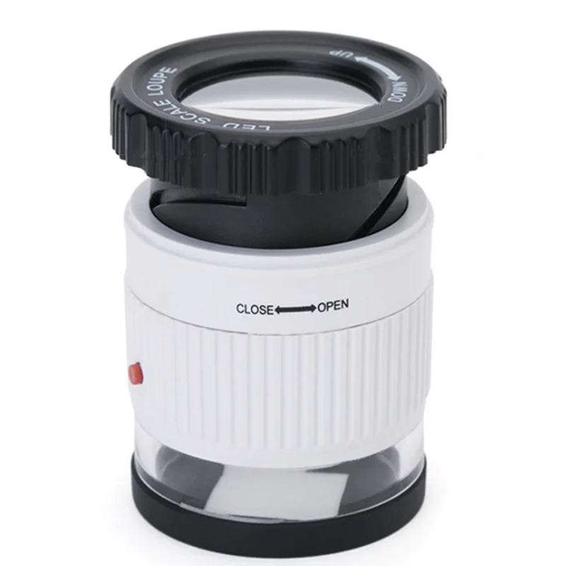 Увеличительное стекло 30X с фокусировкой лупа ультрафиолетовыми