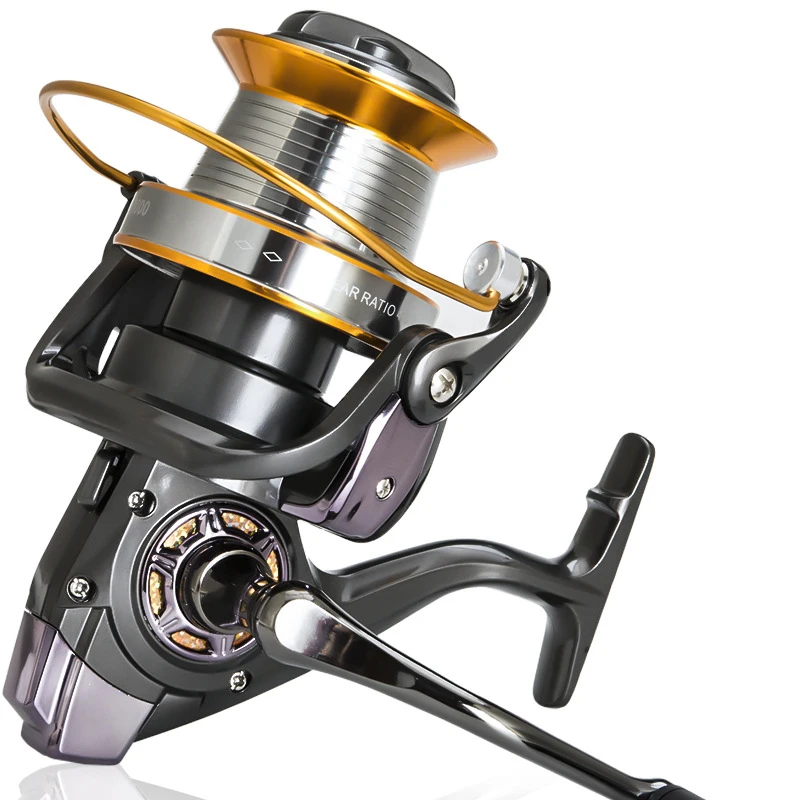 Катушка для морской рыбалки Спиннинг ловли карпа металлическая 12 + 1