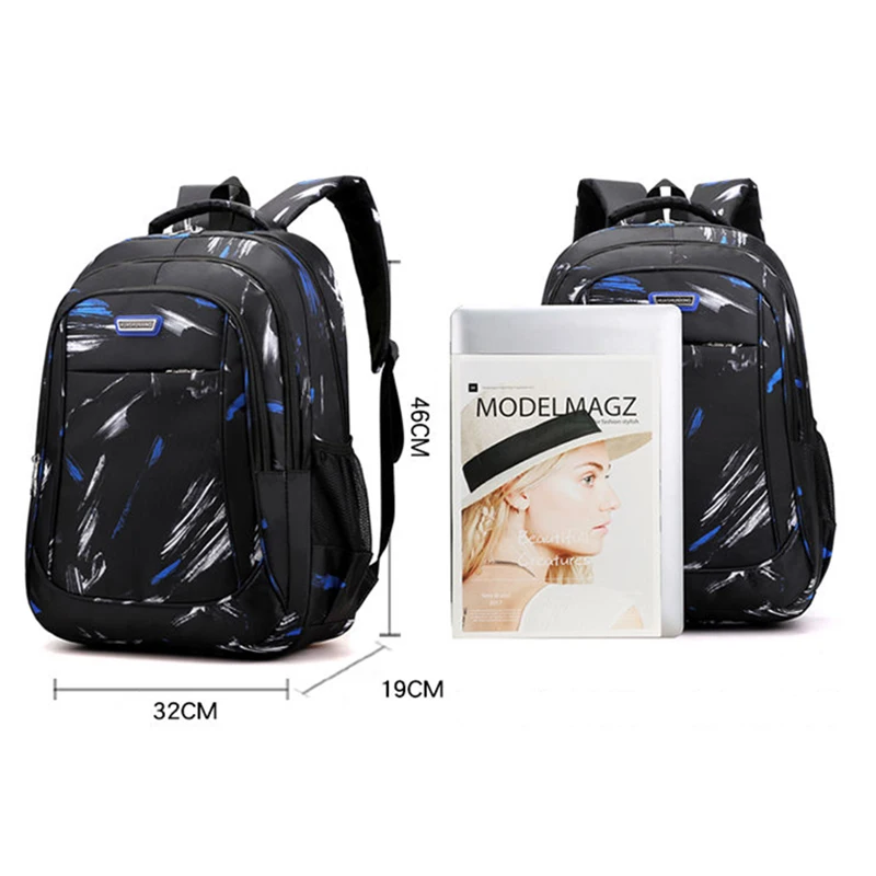 Men Backpack Bag Male Polyester Notebook Computer Large Capacity Bags For Teenagers Travel School High Quality Bag Wholesale