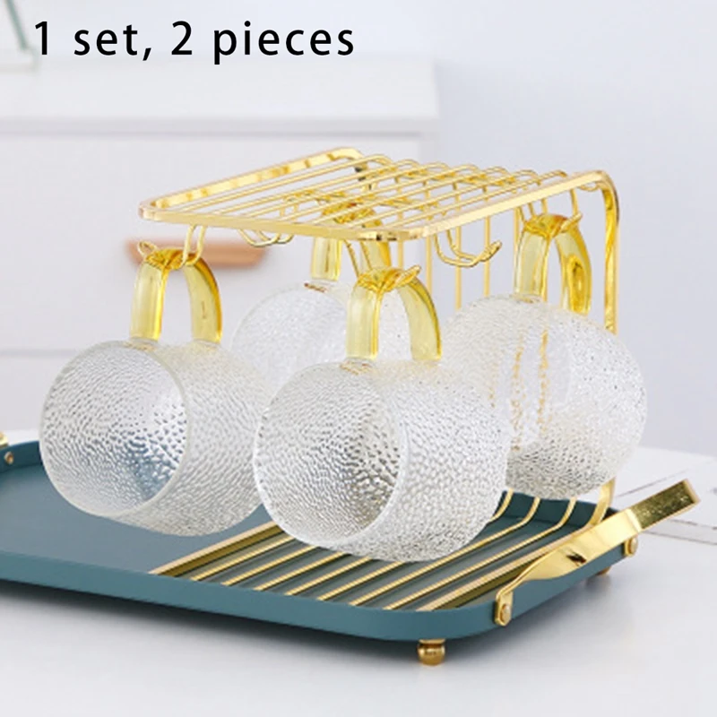 2 чашки термостойкая прозрачная стеклянная чашка чайная с рисунком молотка для