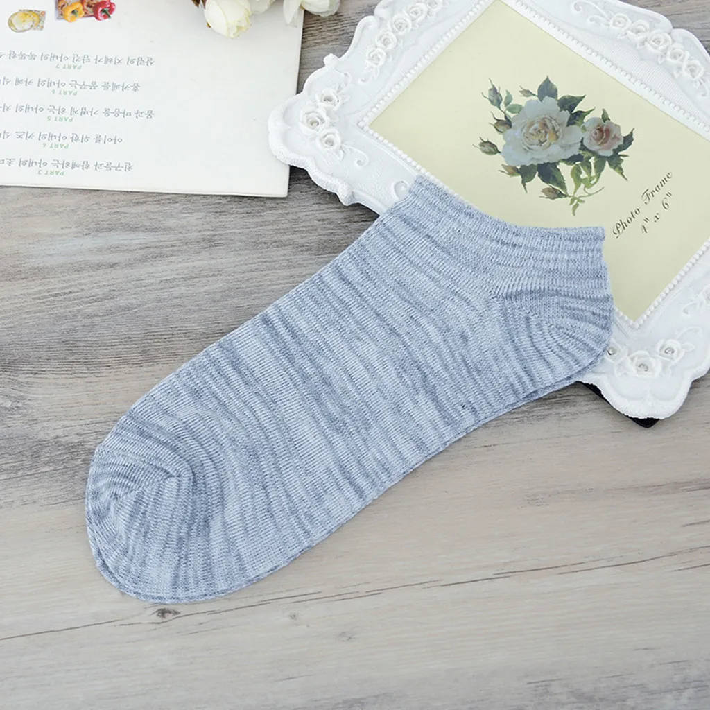 Мужские носки 1 пара удобные нескользящие короткие унисекс смешанных цветов