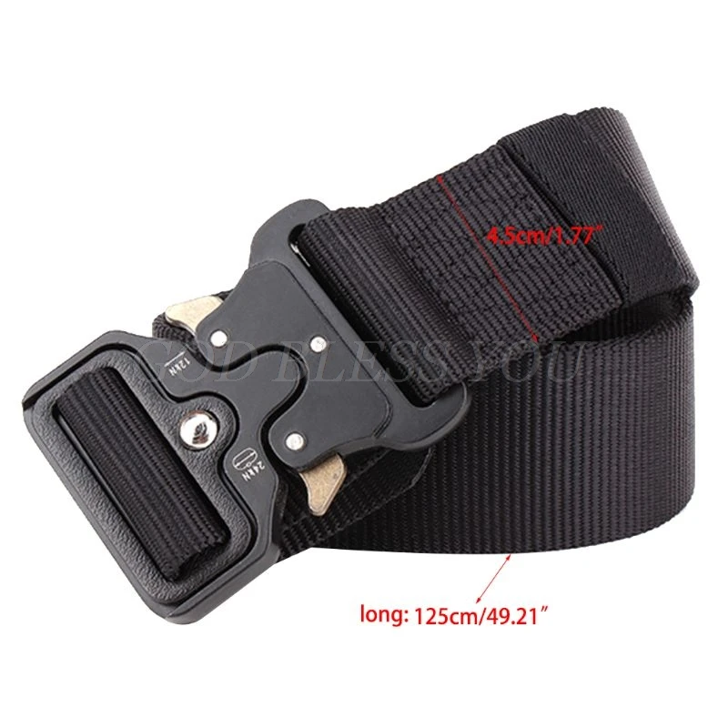 Сверхмощные мужские ремни Военные стильные металлические для брюк тактические