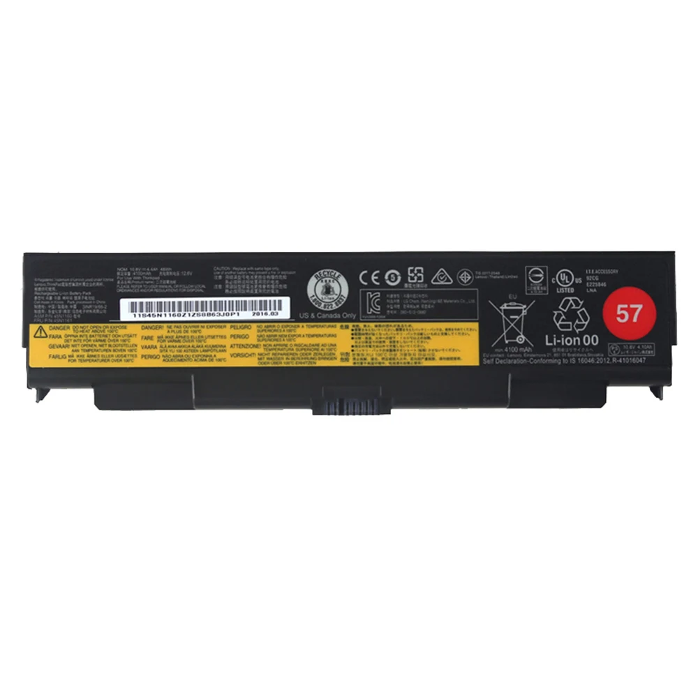 100 genuine 48wh laptop battery for lenovo thinkpad t440p t540p w540 l440 l540 45n1158 45n1159 45n1160 45n1161 45n1148 45n1149 free global shipping