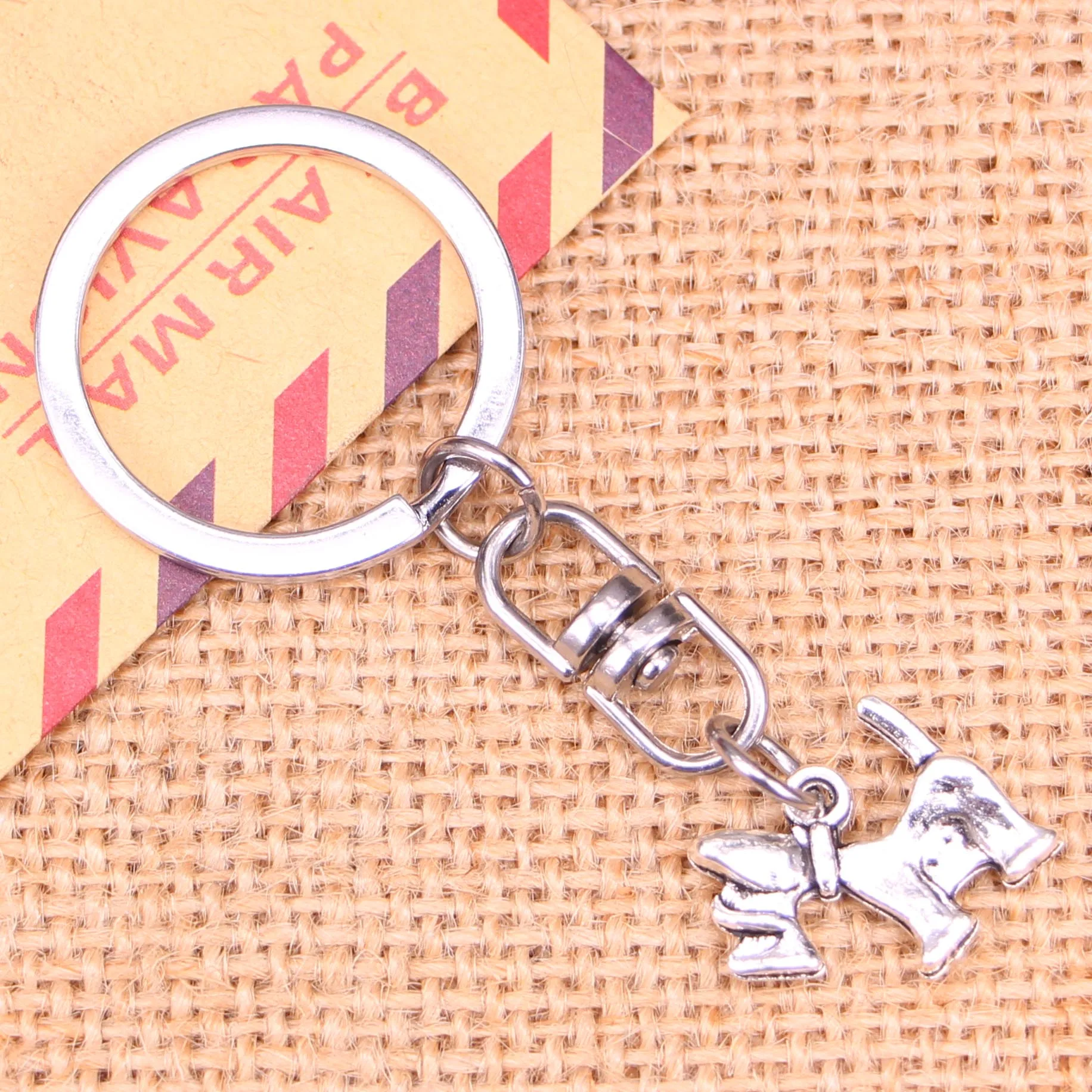 Новинка модный брелок 15x18 мм подвеска в виде собаки мужская бижутерия сделай сам