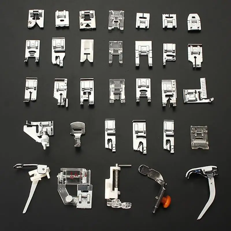 32/1 PCS Domestic Sewing Machine Presser Foot Feet Snap For Brother Singer Set Multifunctional Accessories Purpose | Дом и сад