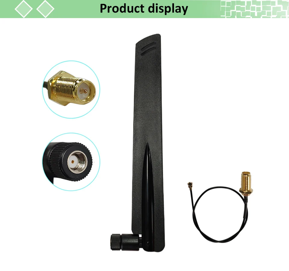 WiFi антенна 8dBi антенна RP-SMA разъем 2,4 ГГц антенна wi-fi маршрутизатор+ 21 см PCI U. FL IPX к SMA штыревой кабель