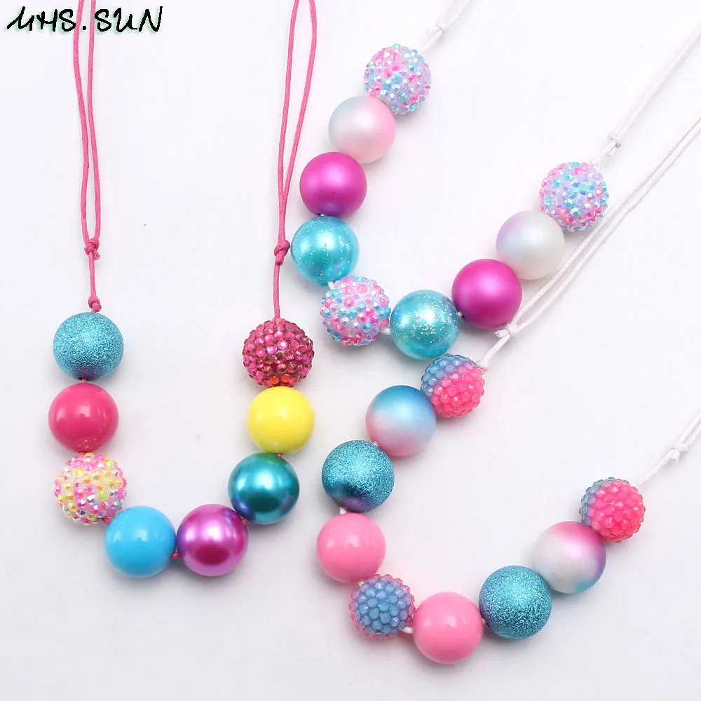 Ожерелье ручной работы для девочек MHS.SUN 1 шт./лот массивное ожерелье с бусинами