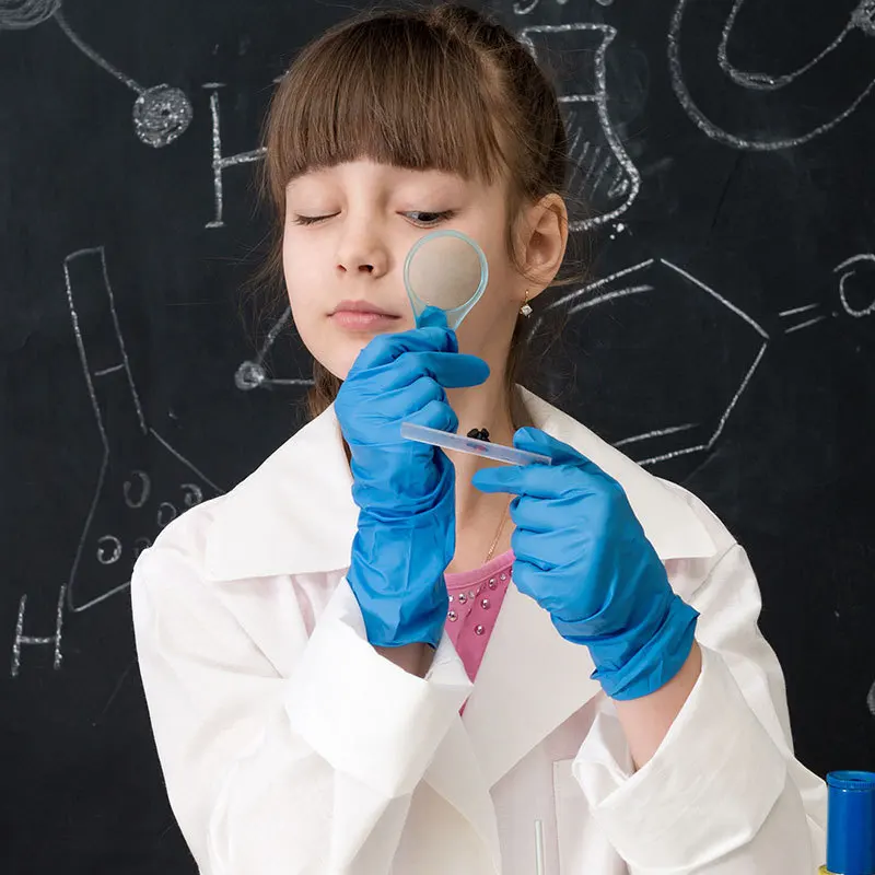 Универсальные гибкие черные синие одноразовые нитриловые латексные перчатки