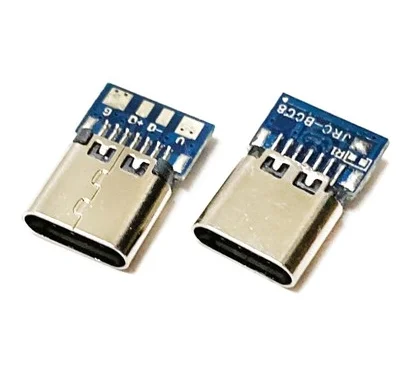 Разъем USB 3 1 типа C 14-контактный гнездовой разъем сквозные отверстия печатная