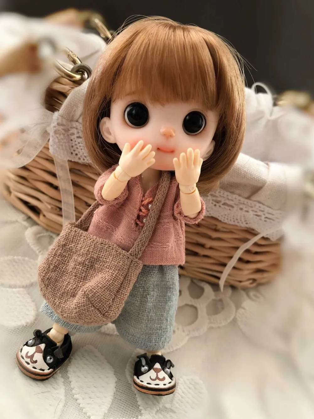 OB11 кукла голова Кастомизация 1/8 BJD куклы OB Полимерная глина