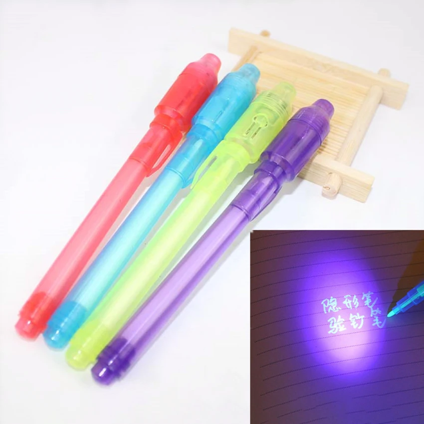 

Magic Highlighter Pen H24 Invisible Flashlight Pen LED Mark Light Ink Pen Stationery School Office Supplies Kids Drawing Toys