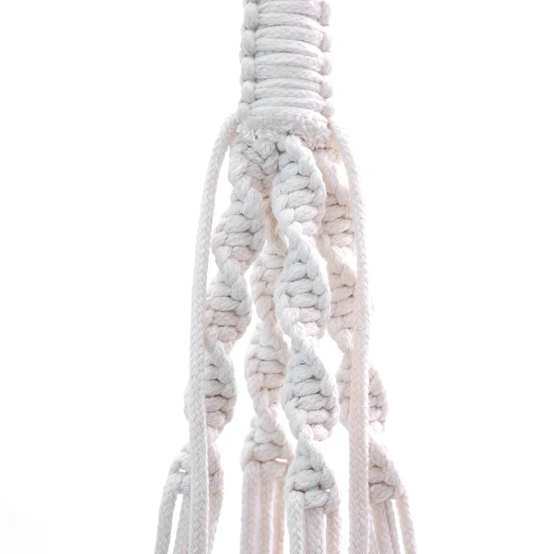 Hot Sales 1 Piece High Quality Handmade Cotton Hanging Basket Balcony Plants Flowerpot Holder Indoor Macrame Wall | Дом и сад