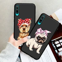 funny pug french bulldog dog phone case cover for huawei p10 p20 p30 p40 lite pro mate 30 20 10 lite soft tpu coque fundas