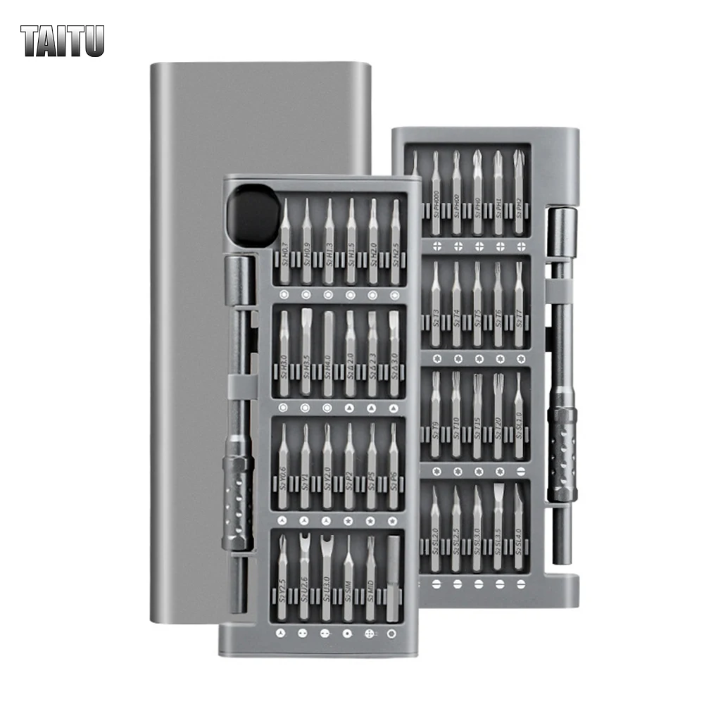 

TAITU 48 In 1 Screwdriver Set Precision Magnetic Screw Driver Bits Torx Hex Bit Handle Mobile Phone Repair Screwdrive Kit Tools