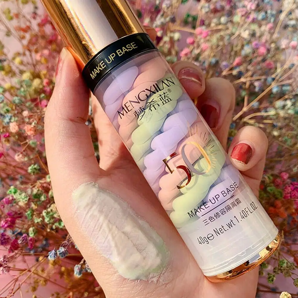 

Makeup Primer Moisturizing Oil-control Cover Blemishes Skin Even Isolation Color Cream O4E9
