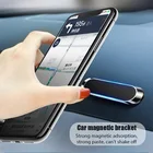 Магнитный автомобильный держатель для телефона, мини-подставка в форме полосы, универсальный для iPhone, Samsung, Xiaomi, Цинковый настенный магнитный Кронштейн для GPS