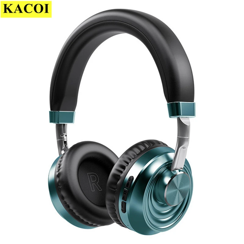 

KACOI Ture Wireless Headphone Bluetooth Headphones HiFi Stereo Sound Music Earphones with Mic Over Ear 300H Standby Time Headset