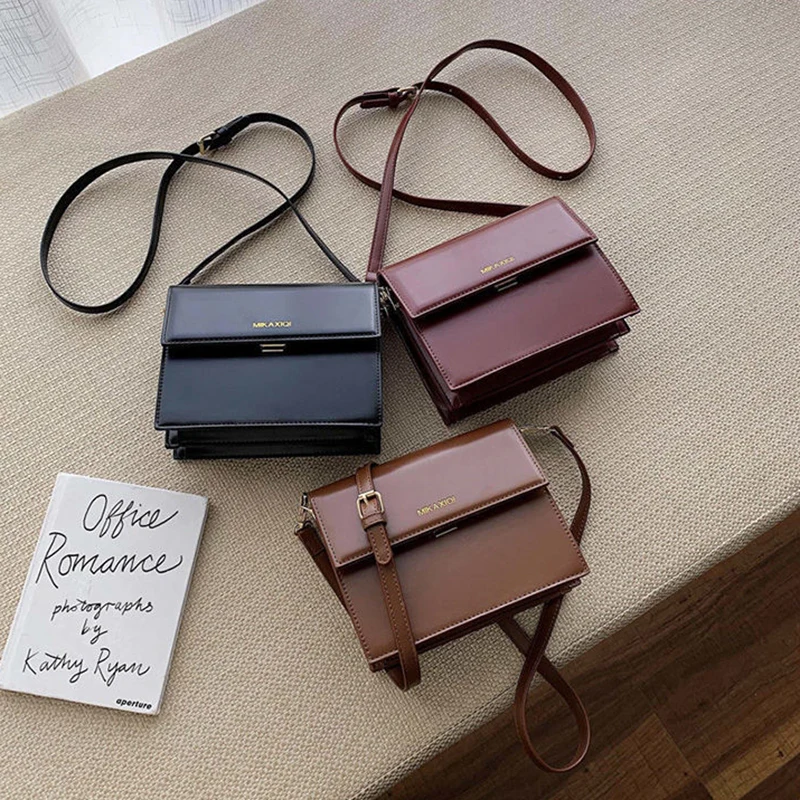 

Crossbody Bag for Women Shoulder Bag Handbag Women Bag Backpack All-match Designer Retro Solid Color Fashion 2021 New PU Leather