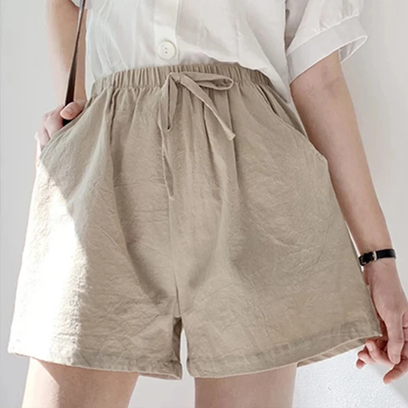 

Шорты женские свободные с завышенной талией, 10 цветов