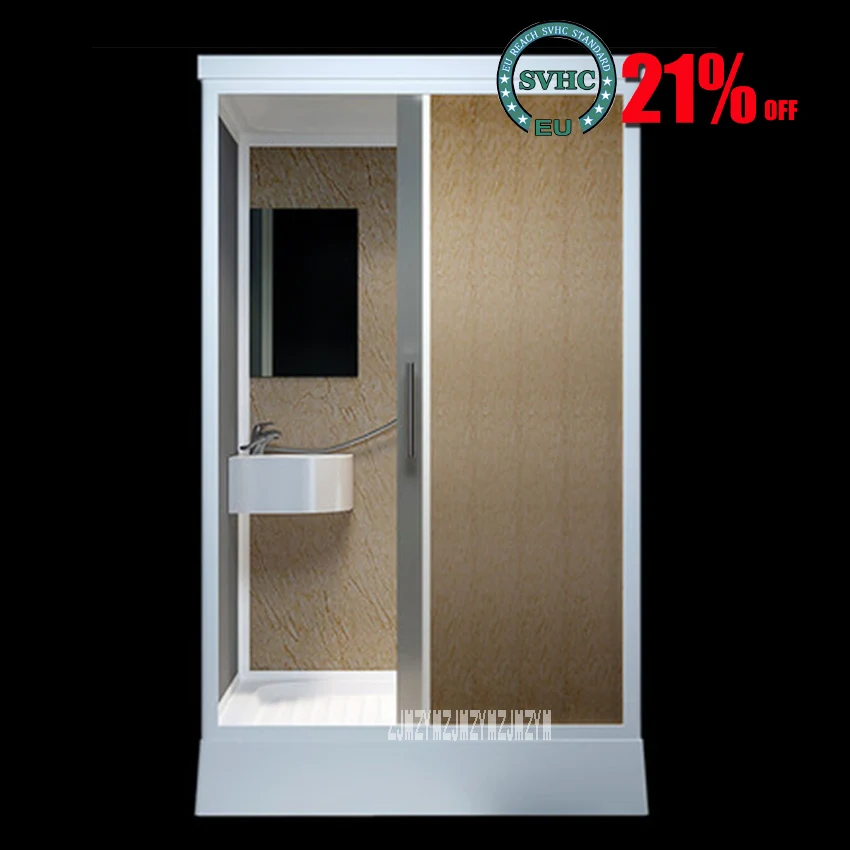 

Household Shower Room Bathroom Tempered Glass Shower Cabins Home Integrated Bathroom Shower Room/Shower Enclosures 220V (1.2*1m)