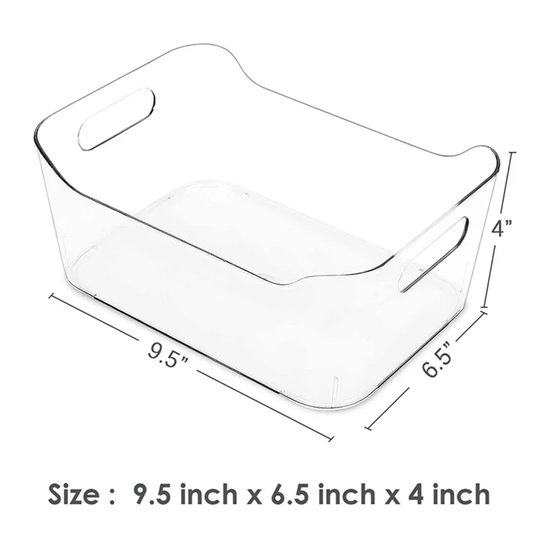 

Big deal 5Pcs Fresh Box Refrigerator Fruit and Vegetable Storage Box with 4Pcs Refrigerator Organizer with Handle