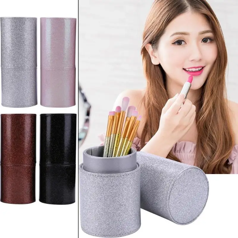 1 шт. Дорожная сумка из искусственной кожи косметическая кисть подставка для