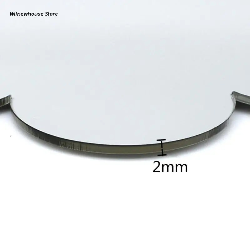 

F62A Chicken Mirror Toys with Bells Star for Hen Rooster One Side Large Mirror Toy