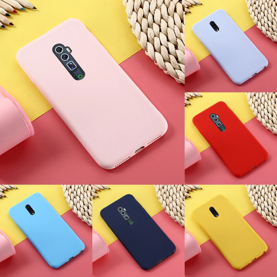 Чехол для OPPO Reno Z матовый красочный силиконовый чехол из ТПУ версия